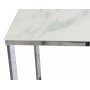 Palasso-sohvapyt 110 cm - Kromi / Vaalea marmorointi