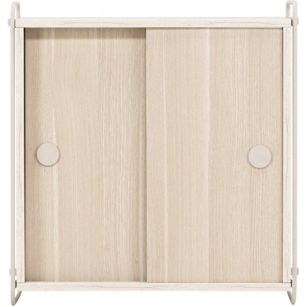 Paris-seinkaappi 68 x 60 cm - Beige/Whitewash