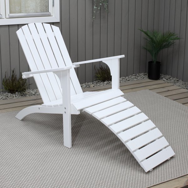 Kungshamn kansituoli jalkatuella - valkoinen + Huonekalujen puhdistus Kungshamn kansituoli jalkatuella - valkoinen + Huonekalujen puhdistus