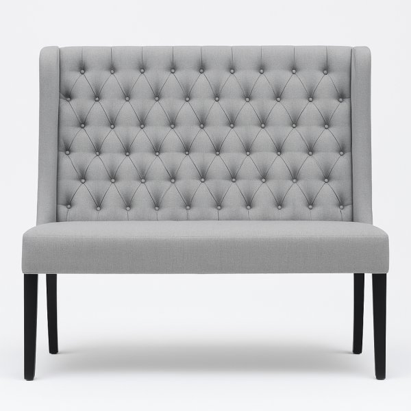 Keittin sohva harmaata kangasta, leveys 120 cm