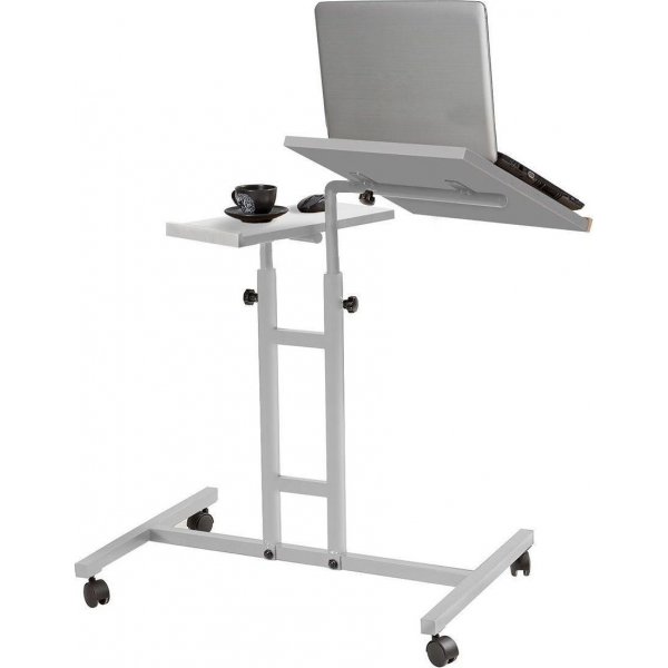 Glen kannettavan tietokoneen pöytä 67x45,5 cm - Valkoinen (pyörillä) Glen kannettavan tietokoneen pöytä 67x45,5 cm - Valkoinen (pyörillä)