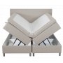 Accent boxbed -snky silytystilalla - 160 x 200 cm - Beige