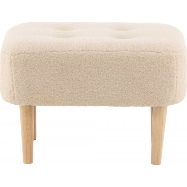 Salina pouf - Valkoinen fleece Salina pouf - Valkoinen fleece