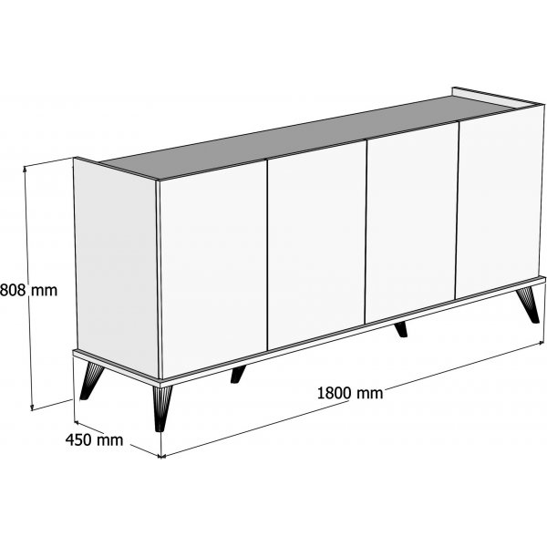 Tyylikäs senkki - pähkinä Tyylikäs senkki - pähkinä