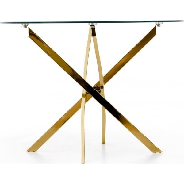 Raymond ruokapöytä Ø100 cm - Kulta Raymond ruokapöytä Ø100 cm - Kulta