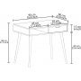 Oferta kirjoituspyt 90 x 60 cm - Tammi/puu