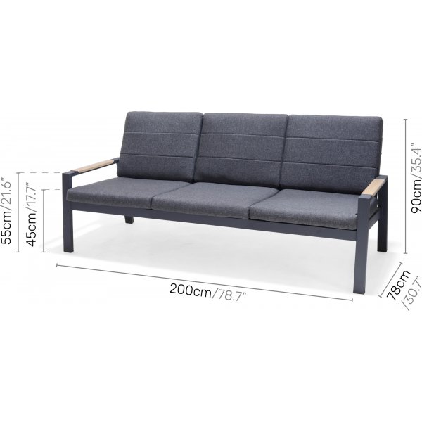 Panama lounge ryhmä 2 - musta/keltainen Panama lounge ryhmä 2 - musta/keltainen