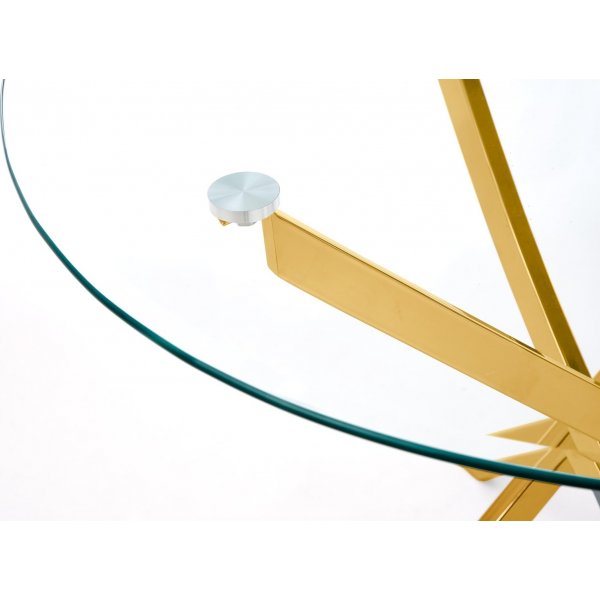 Raymond ruokapöytä Ø100 cm - Kulta Raymond ruokapöytä Ø100 cm - Kulta