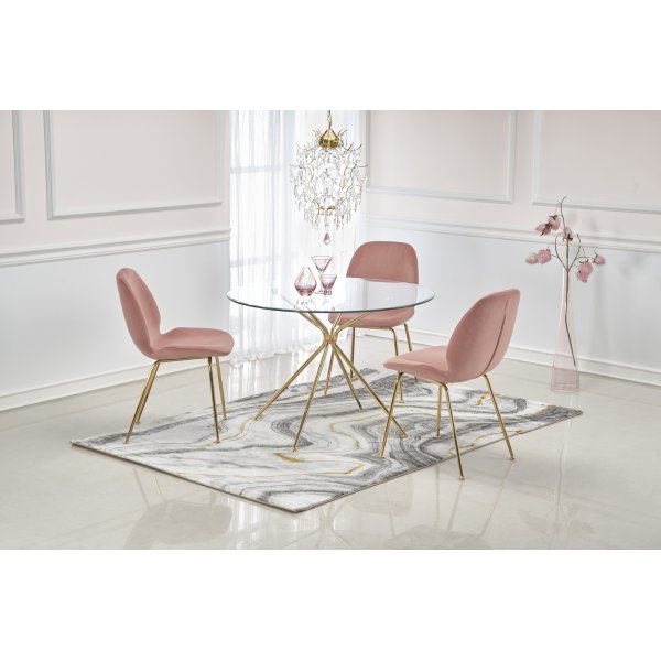 Capo pyöreä ruokapöytä kultaisilla jaloilla Ø110 cm Capo pyöreä ruokapöytä kultaisilla jaloilla Ø110 cm