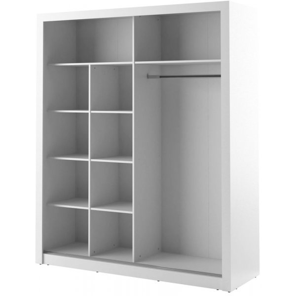 Mervyn-vaatekaappi 203 - Valkoinen Mervyn-vaatekaappi 203 - Valkoinen