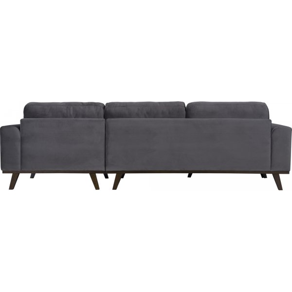 Harmaa samettisohva - Copenhagen + Huonekalujen tahranpoistoaine Harmaa samettisohva - Copenhagen + Huonekalujen tahranpoistoaine