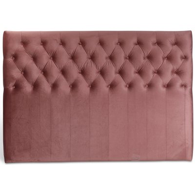 Anna-sngynpty napeilla (Vaaleanpunainen sametti) - Valinnainen leveys + Huonekalujen hoitosarja tekstiileille