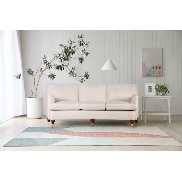 Neljän istuttava Howard Watford Deluxe -kaarisohva - Hiekka + Huonekalujen tahranpoistoaine Neljän istuttava Howard Watford Deluxe -kaarisohva - Hiekka + Huonekalujen tahranpoistoaine