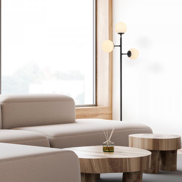 Atlas-lattiavalaisin opaali - musta Atlas-lattiavalaisin opaali - musta