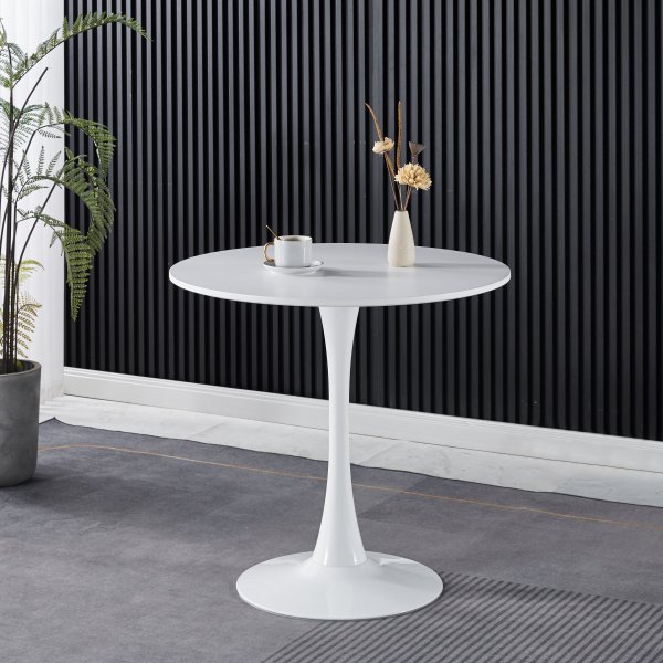 Astrid pyöreä ruokapöytä Ø80 cm - Valkoinen Astrid pyöreä ruokapöytä Ø80 cm - Valkoinen