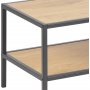 Seaford kenkhylly 32 cm - tammi/musta