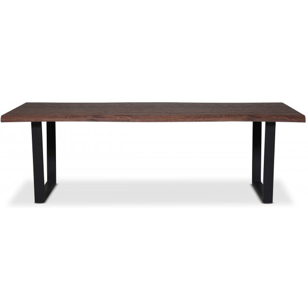 Bretagne ruokapöytä 240x100 cm - Ruskea/musta Bretagne ruokapöytä 240x100 cm - Ruskea/musta