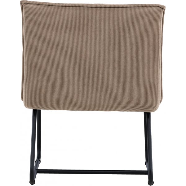 Madison lepotuoli - Ruskea vakosametti/musta Madison lepotuoli - Ruskea vakosametti/musta