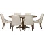 Lamier ruokailuryhm, pyre pyt + 6kpl Tuva Europa -tuolia - Beige