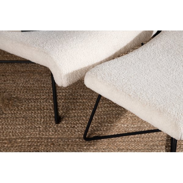 Laconia nojatuoli - valkoinen