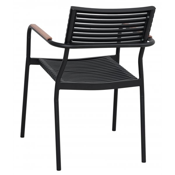 Ruokailuryhm 4 tuolin ja ruokapydn kanssa 122 cm beige/musta - Merca/Pino