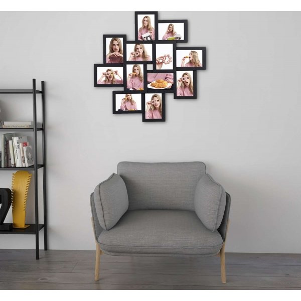 Indra valokuvakehys - musta Indra valokuvakehys - musta