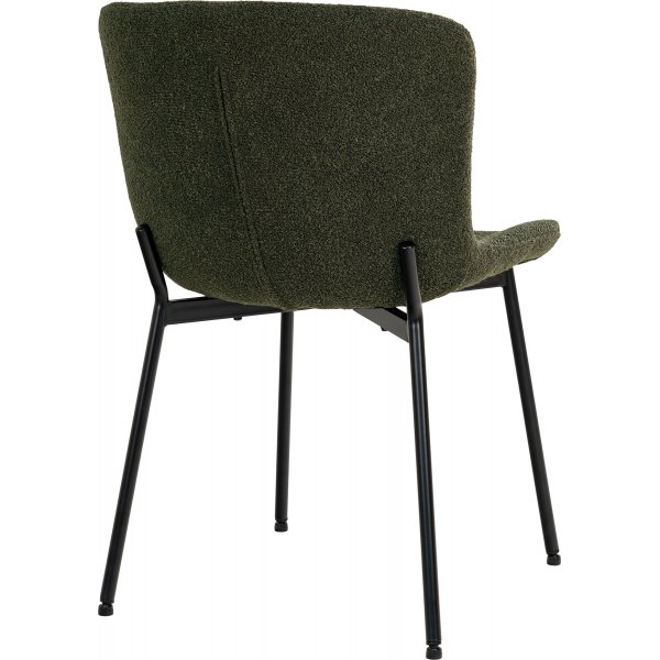 Maceda ruokatuoli Tummanvihre boucle