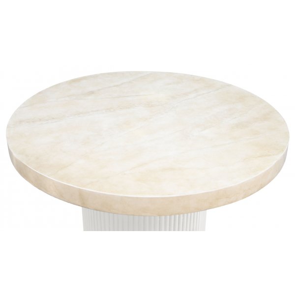 Ruokailuryhm 4 tuolin ja ruokapydn kanssa 122 cm beige/musta - Merca/Pino