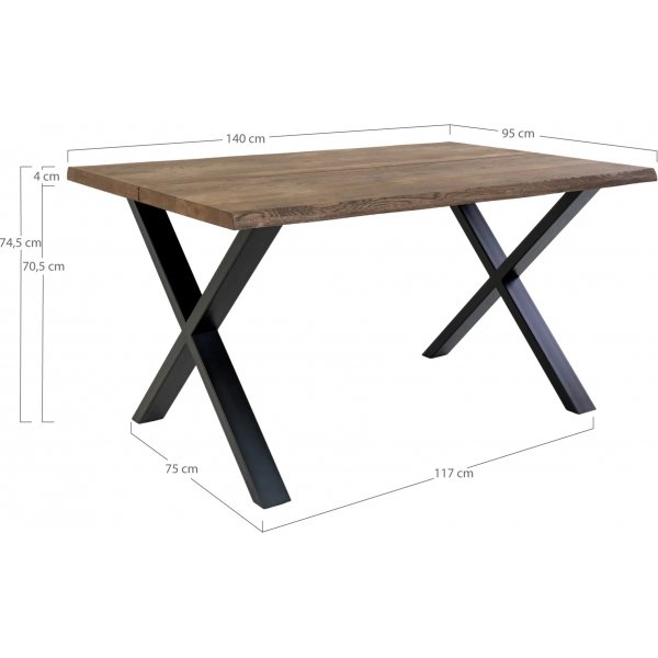 Toulon-ruokailuryhmä, jossa on 4 Stockholm-ruokailutuolia vaaleanruskeaa keinonahkaa + 4.00 x Tuolin tyyny Toulon-ruokailuryhmä, jossa on 4 Stockholm-ruokailutuolia vaaleanruskeaa keinonahkaa + 4.00 x Tuolin tyyny