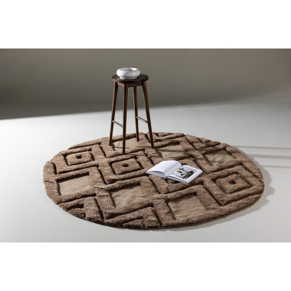 Dahlia-villamatto - Tummanruskea Dahlia-villamatto - Tummanruskea