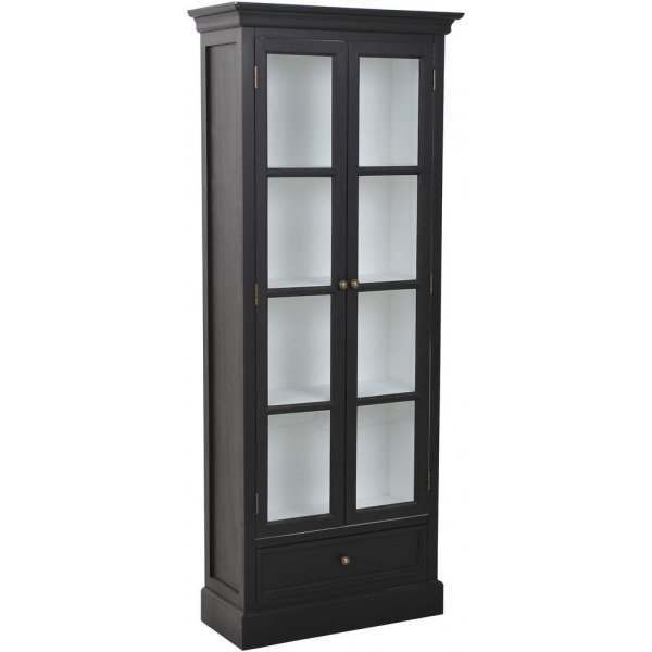 Holmby-vitriinikaappi - Musta/valkoinen Holmby-vitriinikaappi - Musta/valkoinen