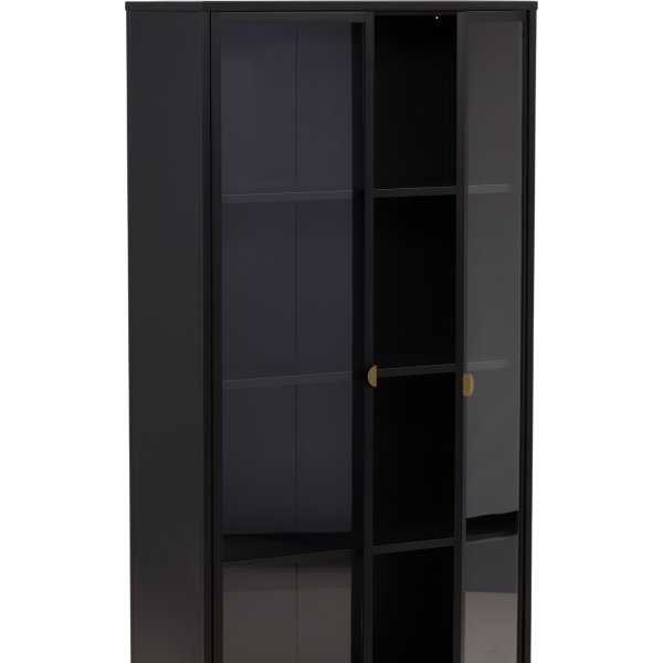 Alexanderin vitriinikaappi - musta