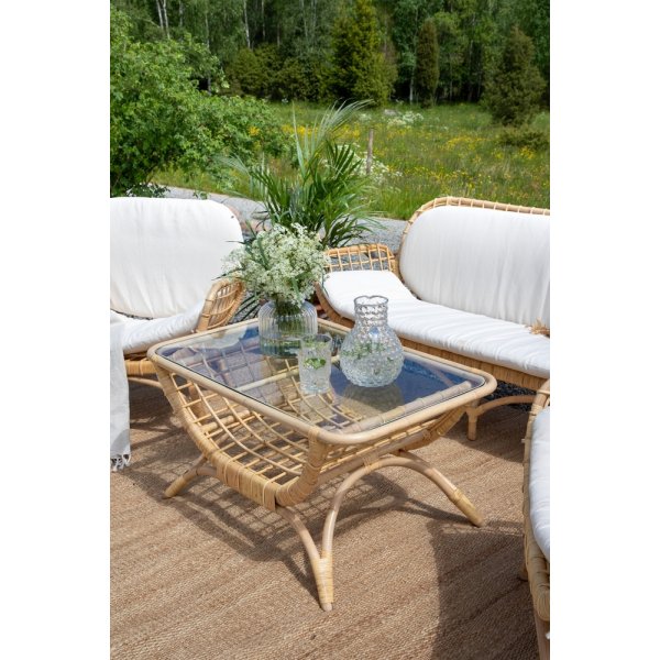 Moana sohvapöytä - Luonto/läpinäkyvä Moana sohvapöytä - Luonto/läpinäkyvä