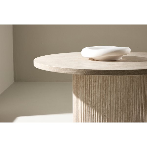 Härön sohvapöytä Ø80 - Beige travertiini Härön sohvapöytä Ø80 - Beige travertiini