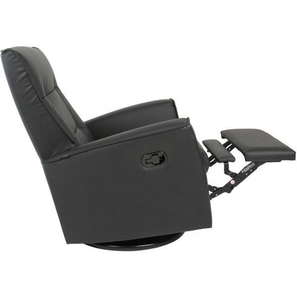 Hjellegjerde Ullstein, manuaalinen recliner-nojatuoli - Musta (Keinonahka) Hjellegjerde Ullstein, manuaalinen recliner-nojatuoli - Musta (Keinonahka)