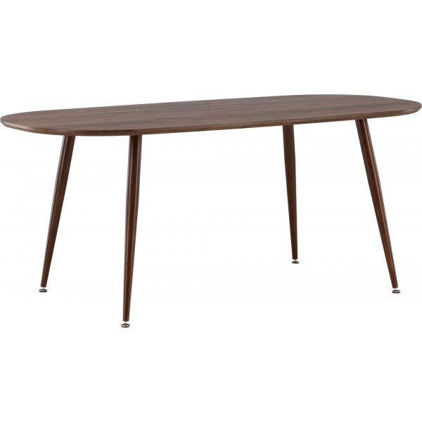 Sanford ruokapyt 180 x 90 cm - Tummanruskea