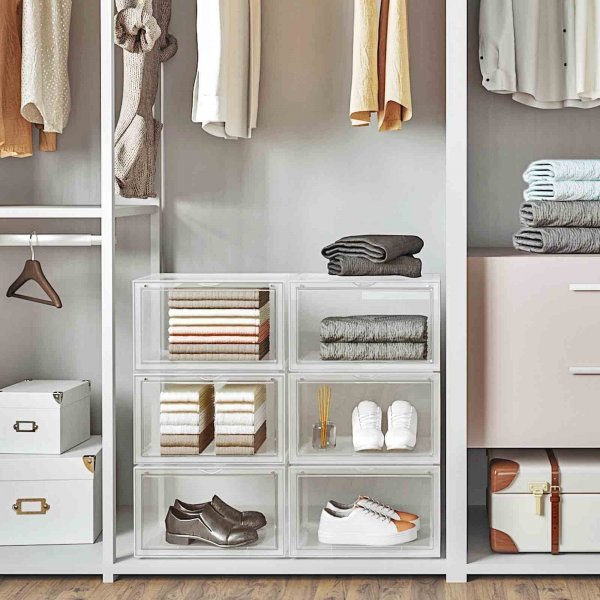 Kenan säilytyslaatikko 36x28 cm, 6 kpl - Läpinäkyvä Kenan säilytyslaatikko 36x28 cm, 6 kpl - Läpinäkyvä