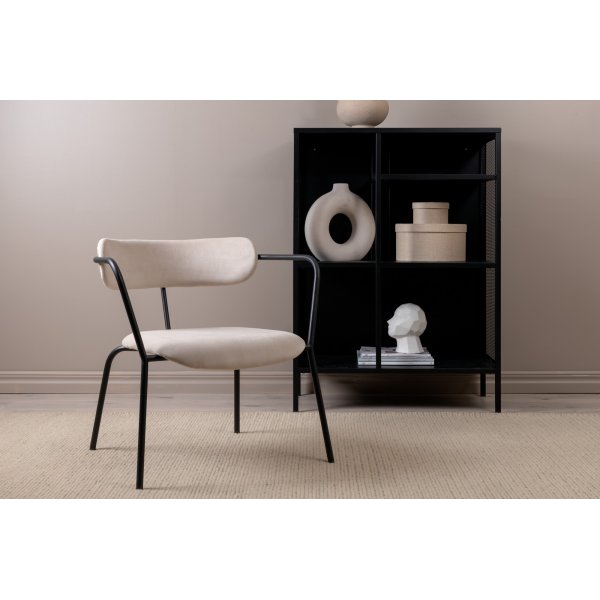 Shaun nojatuoli - beige sametti