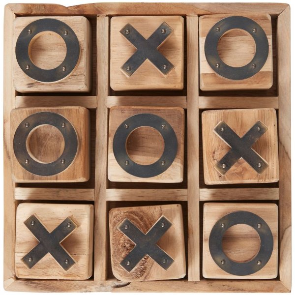 Tic tac toe - Puu/musta