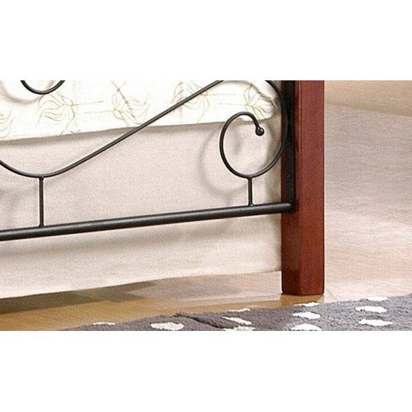 Litzy sngyn runko 120x200 cm - Antiikkikirsikka/musta