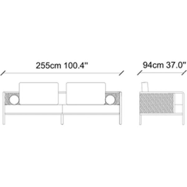 Sohva Peanut - 255 cm Sohva Peanut - 255 cm