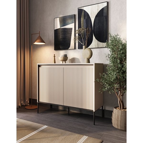 Trendkaappi H83 cm - beige/musta Trendkaappi H83 cm - beige/musta