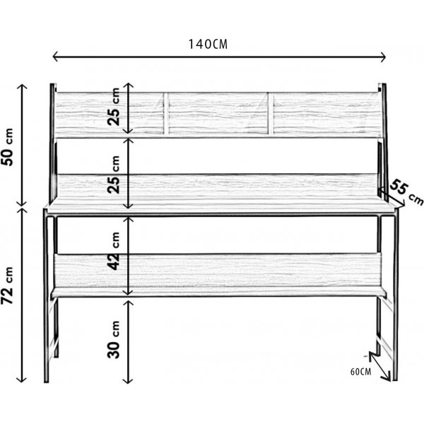 Ceren typyt 140 x 60 cm - Phkin
