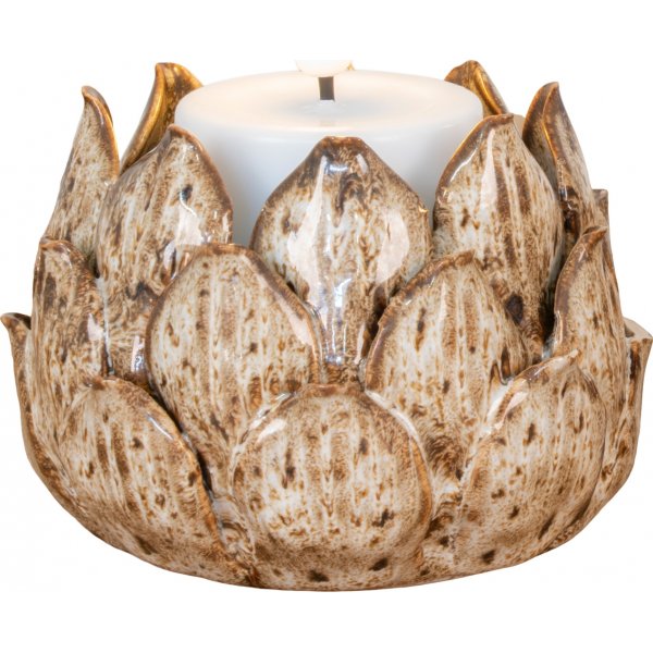 Artiso kynttilnjalka - beige