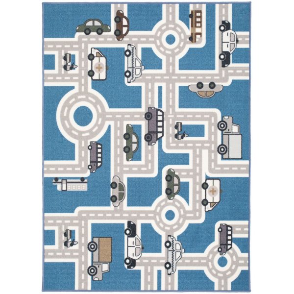 Tiematto - Sininen - 133x170 cm