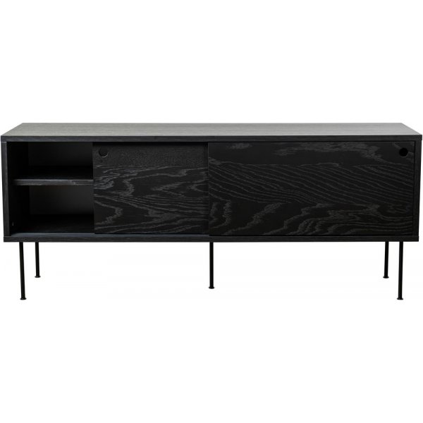 Tilava TV-taso 132 cm - Musta