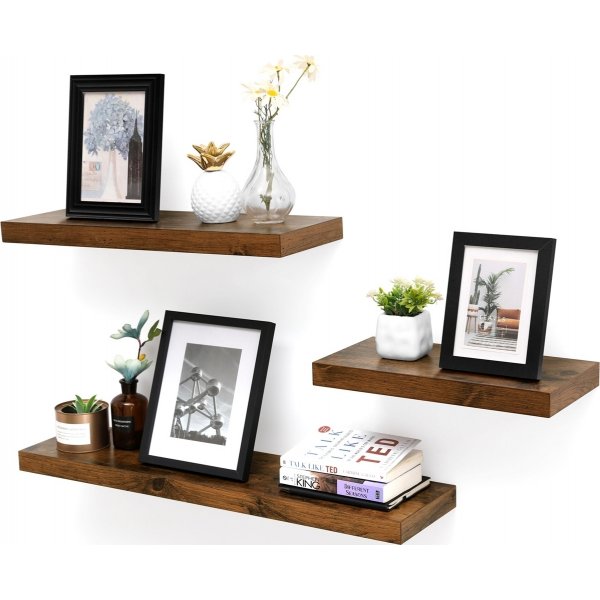 Sussex seinähylly 80 x 20 cm - ruskea Sussex seinähylly 80 x 20 cm - ruskea