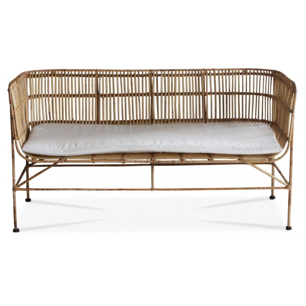 Galice-sohva rottinkia ja metallia + Huonekalujen jalat Galice-sohva rottinkia ja metallia + Huonekalujen jalat