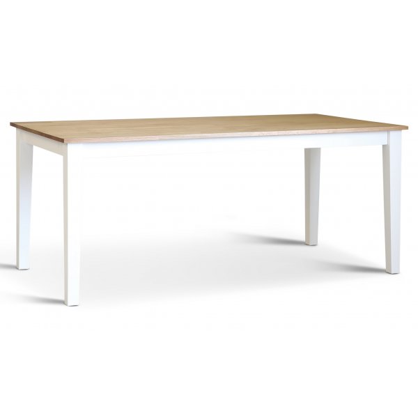 Ruokailuryhm; Pyt ja 6 tuolia htistuimella - Valkoinen / ljytty tammi - Daln