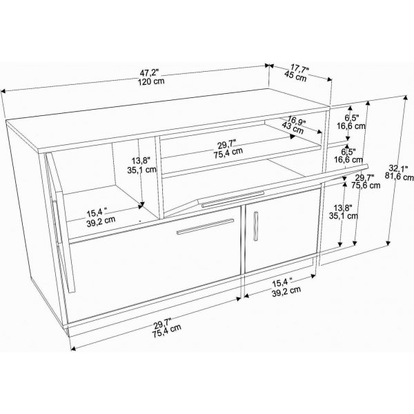 Mares-kaappi - Valkoinen Mares-kaappi - Valkoinen